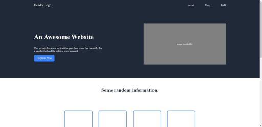 Landing Page preview